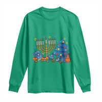 Interfaith Christmas Hanukkah Long Sleeve Shirt Celebration Festival Of Lights Gift - Wonder Print Shop