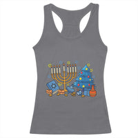 Interfaith Christmas Hanukkah Racerback Tank Top Celebration Festival Of Lights Gift - Wonder Print Shop