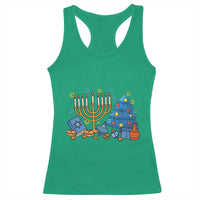 Interfaith Christmas Hanukkah Racerback Tank Top Celebration Festival Of Lights Gift - Wonder Print Shop