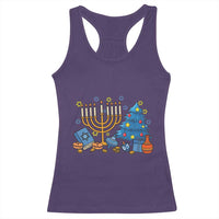 Interfaith Christmas Hanukkah Racerback Tank Top Celebration Festival Of Lights Gift - Wonder Print Shop