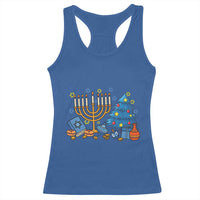 Interfaith Christmas Hanukkah Racerback Tank Top Celebration Festival Of Lights Gift - Wonder Print Shop