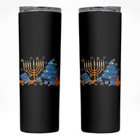 Interfaith Christmas Hanukkah Skinny Tumbler Celebration Festival Of Lights Gift - Wonder Print Shop
