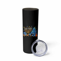 Interfaith Christmas Hanukkah Skinny Tumbler Celebration Festival Of Lights Gift - Wonder Print Shop