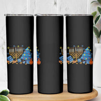 Interfaith Christmas Hanukkah Skinny Tumbler Celebration Festival Of Lights Gift - Wonder Print Shop