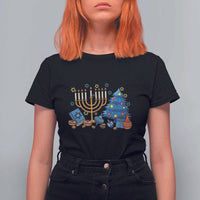 Interfaith Christmas Hanukkah T Shirt For Women Celebration Festival Of Lights Gift - Wonder Print Shop
