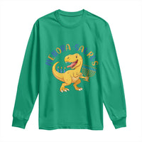 Funny Hanukkah Dinosaur Celebration Festival Of Lights Gift Long Sleeve Shirt Menorasaurus - Wonder Print Shop