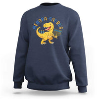 Funny Hanukkah Dinosaur Celebration Festival Of Lights Gift Sweatshirt Menorasaurus - Wonder Print Shop