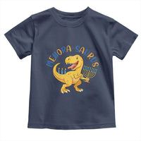 Funny Hanukkah Dinosaur Celebration Festival Of Lights Gift Toddler T Shirt Menorasaurus - Wonder Print Shop