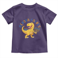 Funny Hanukkah Dinosaur Celebration Festival Of Lights Gift Toddler T Shirt Menorasaurus - Wonder Print Shop