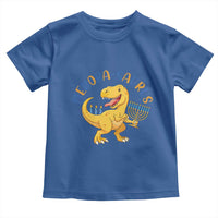 Funny Hanukkah Dinosaur Celebration Festival Of Lights Gift Toddler T Shirt Menorasaurus - Wonder Print Shop