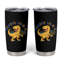 Funny Hanukkah Dinosaur Celebration Festival Of Lights Gift Tumbler Cup Menorasaurus - Wonder Print Shop