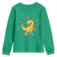 Funny Hanukkah Dinosaur Celebration Festival Of Lights Gift Youth Sweatshirt Menorasaurus - Wonder Print Shop