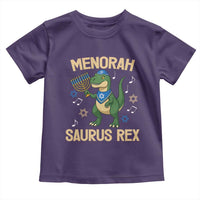 Funny Hanukkah Dinosaur Lover Toddler T Shirt Menorasaurus Rex Festival Of Lights Gift - Wonder Print Shop