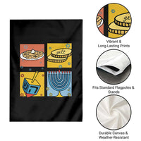 Hanukkah Garden Flag Festival Of Lights Dreidel Menorah Candle Star Gift - Wonder Print Shop