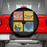 Hanukkah Spare Tire Cover Festival Of Lights Dreidel Menorah Candle Star Gift - Wonder Print Shop