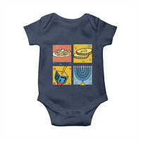 Hanukkah Baby Onesie Festival Of Lights Dreidel Menorah Candle Star Gift - Wonder Print Shop