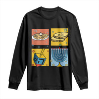 Hanukkah Long Sleeve Shirt Festival Of Lights Dreidel Menorah Candle Star Gift - Wonder Print Shop