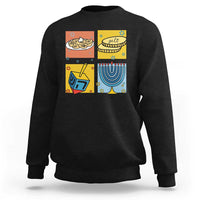 Hanukkah Sweatshirt Festival Of Lights Dreidel Menorah Candle Star Gift - Wonder Print Shop