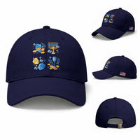 Hanukkah Celebration Baseball Cap Menorah Star Of David Candle Dreidel Gift