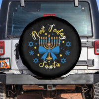 Coquette Hanukkah Menorah Bow Spare Tire Cover Not Today Santa Jewish Holiday Gift - Wonder Print Shop