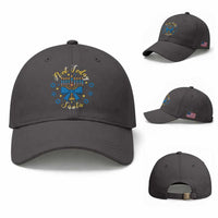 Coquette Hanukkah Menorah Bow Baseball Cap Not Today Santa Jewish Holiday Gift