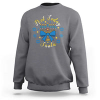 Coquette Hanukkah Menorah Bow Sweatshirt Not Today Santa Jewish Holiday Gift - Wonder Print Shop