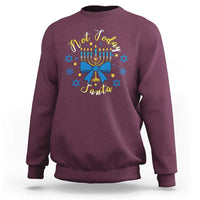 Coquette Hanukkah Menorah Bow Sweatshirt Not Today Santa Jewish Holiday Gift - Wonder Print Shop