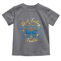 Coquette Hanukkah Menorah Bow Toddler T Shirt Not Today Santa Jewish Holiday Gift - Wonder Print Shop