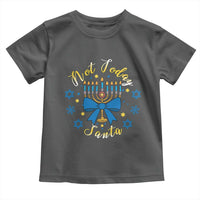 Coquette Hanukkah Menorah Bow Toddler T Shirt Not Today Santa Jewish Holiday Gift - Wonder Print Shop