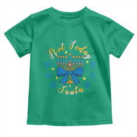 Coquette Hanukkah Menorah Bow Toddler T Shirt Not Today Santa Jewish Holiday Gift - Wonder Print Shop