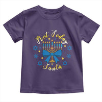 Coquette Hanukkah Menorah Bow Toddler T Shirt Not Today Santa Jewish Holiday Gift - Wonder Print Shop