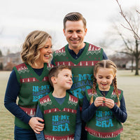 In My Hanukkah Era V-Neck Knit Sweater Vest Jewish Holiday Celebration Gift - Wonder Print Shop