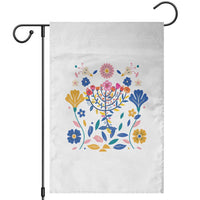 Hanukkah Floral Menorah Garden Flag Jewish Gift For Women - Wonder Print Shop