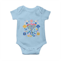 Hanukkah Floral Menorah Baby Onesie Jewish Gift For Women - Wonder Print Shop