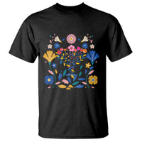 Hanukkah Floral Menorah T Shirt Jewish Gift For Women - Wonder Print Shop