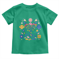 Hanukkah Floral Menorah Toddler T Shirt Jewish Gift For Women - Wonder Print Shop