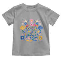 Hanukkah Floral Menorah Toddler T Shirt Jewish Gift For Women - Wonder Print Shop