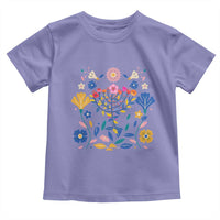 Hanukkah Floral Menorah Toddler T Shirt Jewish Gift For Women - Wonder Print Shop