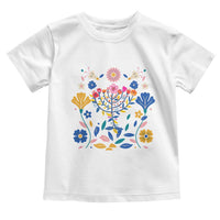 Hanukkah Floral Menorah Toddler T Shirt Jewish Gift For Women - Wonder Print Shop