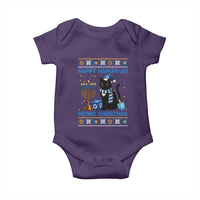 Hanukkah Cat Lover Gifts Baby Onesie Happy Hanukkah Meowy Christmas - Wonder Print Shop