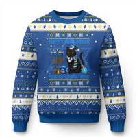 Cat Lover Gifts Hanukkah Ugly Sweater Happy Chanukkah Meowy Christmas - Wonder Print Shop