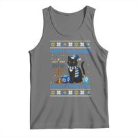 Hanukkah Cat Lover Gifts Tank Top Happy Hanukkah Meowy Christmas - Wonder Print Shop