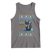 Hanukkah Cat Lover Gifts Tank Top Happy Hanukkah Meowy Christmas - Wonder Print Shop
