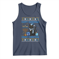 Hanukkah Cat Lover Gifts Tank Top Happy Hanukkah Meowy Christmas - Wonder Print Shop