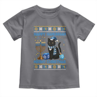 Hanukkah Cat Lover Gifts Toddler T Shirt Happy Hanukkah Meowy Christmas - Wonder Print Shop