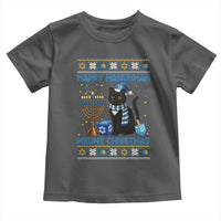 Hanukkah Cat Lover Gifts Toddler T Shirt Happy Hanukkah Meowy Christmas - Wonder Print Shop