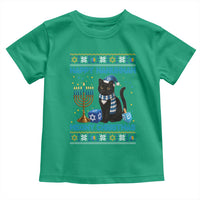 Hanukkah Cat Lover Gifts Toddler T Shirt Happy Hanukkah Meowy Christmas - Wonder Print Shop