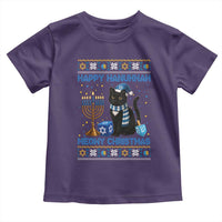 Hanukkah Cat Lover Gifts Toddler T Shirt Happy Hanukkah Meowy Christmas - Wonder Print Shop
