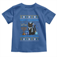 Hanukkah Cat Lover Gifts Toddler T Shirt Happy Hanukkah Meowy Christmas - Wonder Print Shop