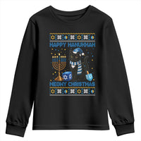 Hanukkah Cat Lover Gifts Youth Sweatshirt Happy Hanukkah Meowy Christmas - Wonder Print Shop